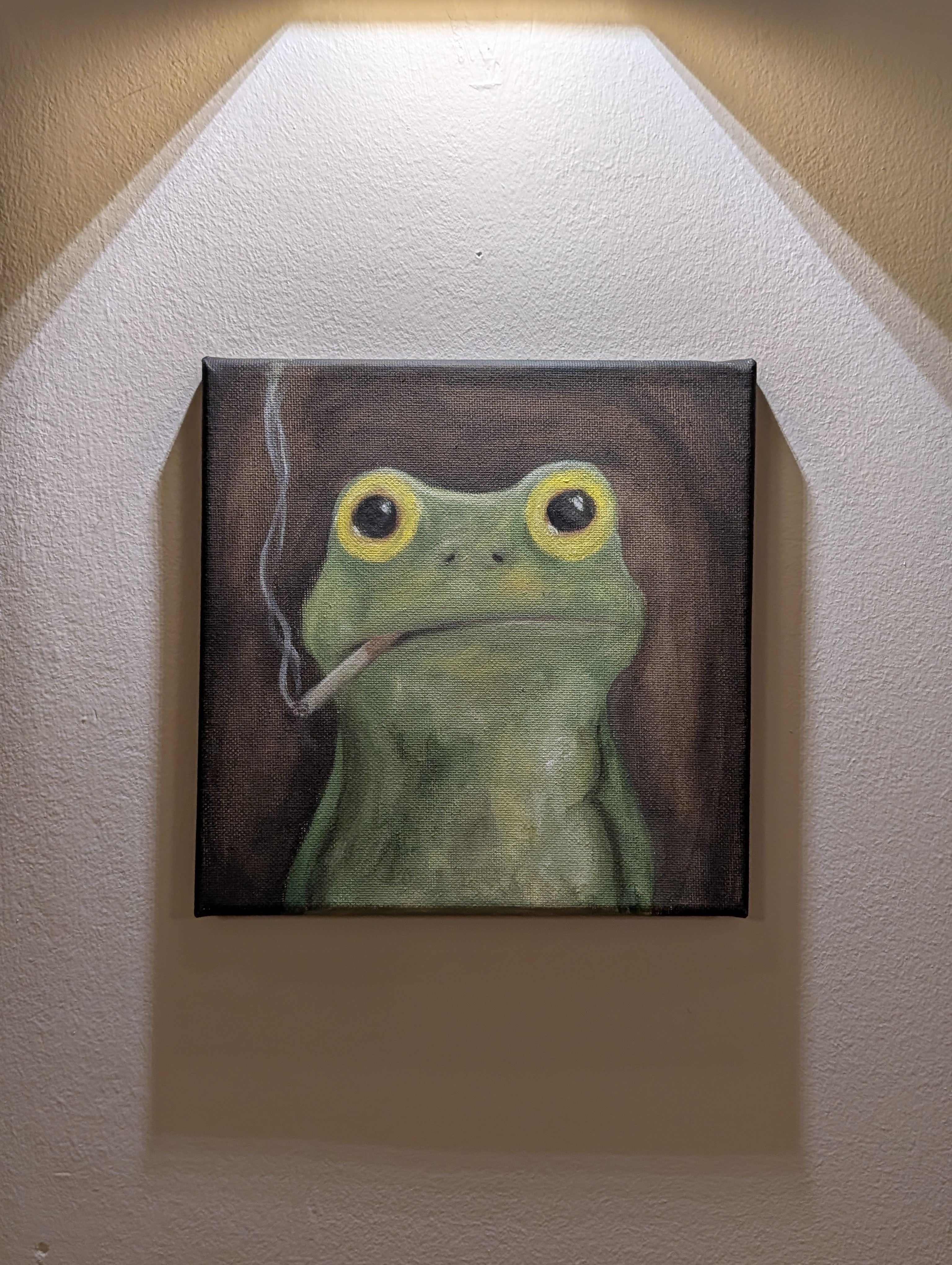 rauchender Frosch